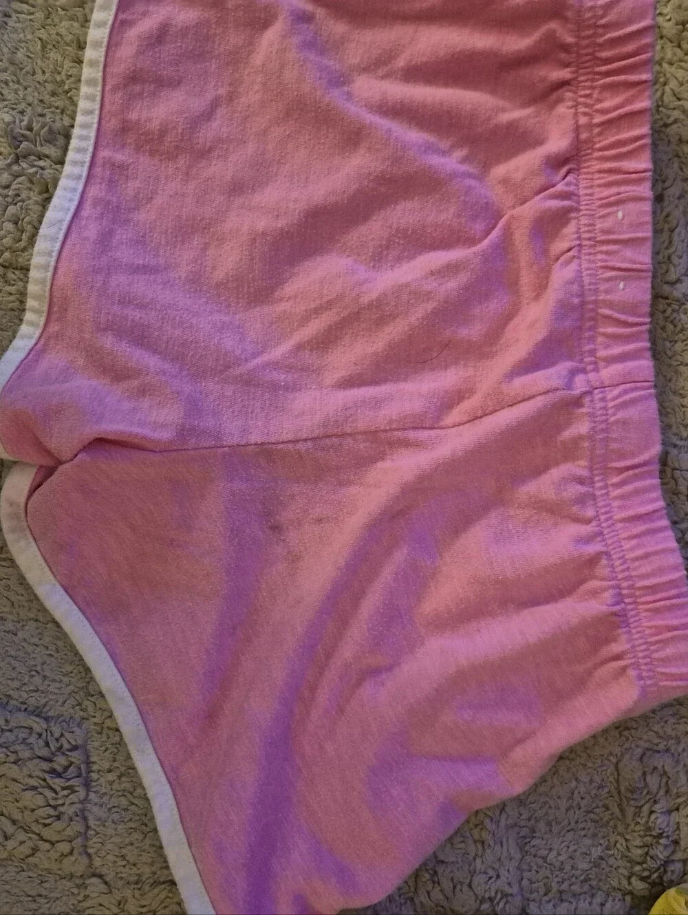 Pink and Cream Women's Lounge Shorts Set